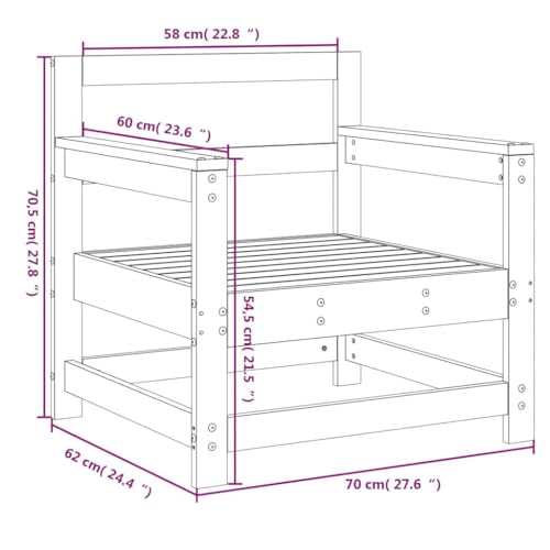 Chaises de jardin 2 pc légères et anti-rouille pour balcons étroits - 4