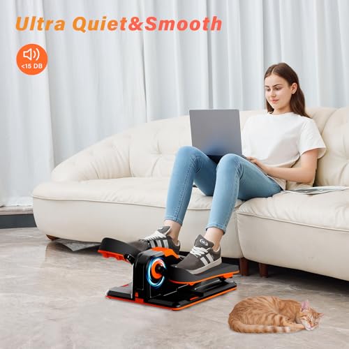 TODO Mini Under Desk Elliptical Machine with APP, Auto&Manual Mode, 7 Levels Resistance, 7 Adjustable Speed, Pedal Exerciser Exerciser for Home & Office - Image 6
