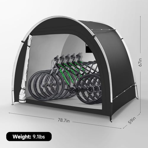 Dikutar [Better Quality] Dikutar Bike Storage Tent Sheds Outdoor Waterproof thumb #5