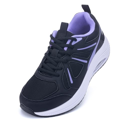 Women's Wide Walking Sneakers with Arch Support