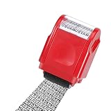 Ancho del sello de rodillo: alrededor de 3,5 cm. Material: plástico y material especial fotosensible