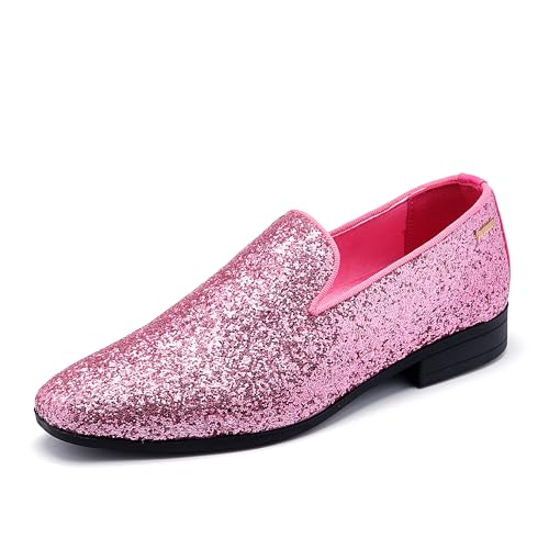 Image of UUBARIS Mens Dress Loafers Tuxedo Suit Slip on Shoes