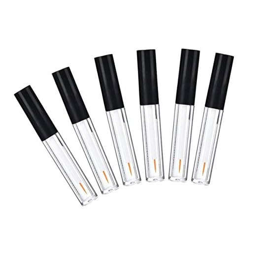 Happyupcity 6PCS 2ml/0.07oz Black Empty Plastic Eyeliner Bottle Container Refillable Vials Storage Sample Packing Tank Jars For Storing Double Eyelid False Eyelash Glue Latisse