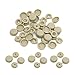 uxcell 20pcs 4mm Beige Hinged Screw Cover Folding Caps for Car Home Furniture Decor