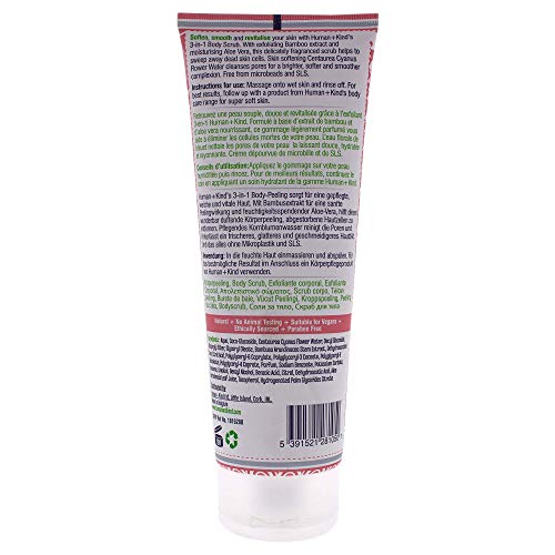 Human+Kind Body Scrub - An Exfoliating And Natural Cleanser For Your Body - A Fresh Smell Perfect For Men And Women - Completely Vegan And Anti-Aging Beauty Treatment To Boost Soft Skin - 6.76 Oz #TOP2