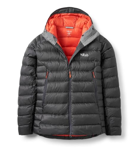 Rab Men's Electron Pro Down Jacket for Climbing and Mountaineering - Anthracite - XX-Large