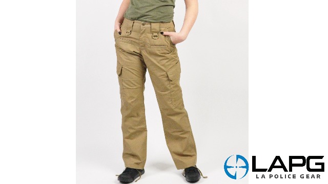 LAPG Women's Gear Stretch Tactical Pants, Charcoal, 0 Regular