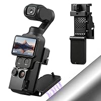 AMAZEAR Magnetische Halterung für DJI Osmo Pocket 4/3, Pocket4 Zubehör Erweiterungsadapter, Osmo Pocket 4/3 Magnetic Mount für Schreibtische, vertikale Oberflächen, Creator Combo, Schwarz
