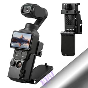 AMAZEAR Magnetische Montagestandaard voor DJI Osmo Pocket 4/3, Uitbreidingsadapter Magneet Zuignaphouder op Desktop, Verticaal Oppervlak, 180° Verstelbaar, Snelle Bevestiging