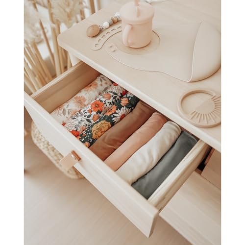 Image of Konssy Baby Girl Newborn Receiving Blanket with Headband Set Baby Swaddle Nursery Swaddle Wrap