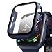 Produktbild Qianyou Kompatibel mit Apple Watch 44mm Series 6/SE/5/4 Hülle mit Displayschutz, PC Case+Panzerglasfolie Vollschutz Hardcase HD Folie Ultra Dünn Schutzhülle Bumper Tempered Glass Screen Protector