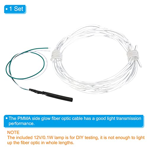 PATIKIL 2mm 2m PMMA Side Glow Fiber Optic Cable Kit - Image 4
