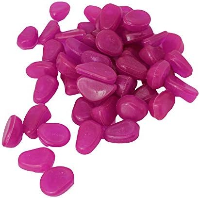 Glow in The Dark GloStones Lilac Glows Lilac 100pcs