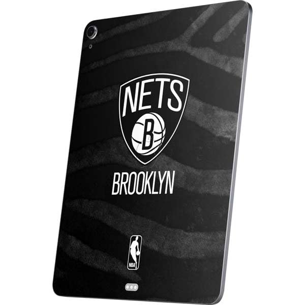 Skinit Decal Tablet Skin Compatible with iPad Air 11in (2024-2025) - Officially Licensed NBA Brooklyn Nets Black Animal Print Design