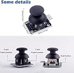 Wishiot Thumb Joystick Module Dual Axis Sensor Game Controller Sensor Joystick Breakout Module Compatible with Arduino PS2 Raspberry Pi (Pack of 2)