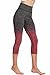 RUNNING GIRL Ombre Yoga Pants Performance Active Stretch Running Leggings (Tag Large/X-Large=US 10-14, Wine Red)