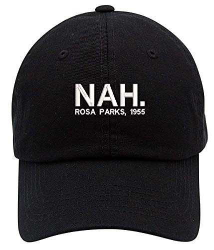 Top Level Apparel Nah. Rosa Parks 1955 Low Profile Embroidered Unisex Baseball Dad Hat Black