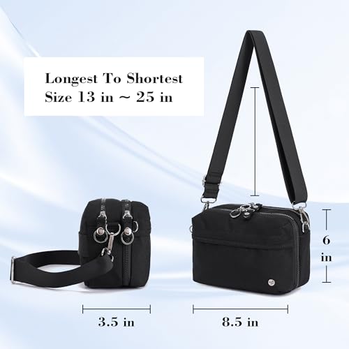 NEICOA Anti-Theft Nylon Crossbody Bags for Women,RFID Travel Purse with Multi-Pockets,Small Shoulder Bag for Vacation2