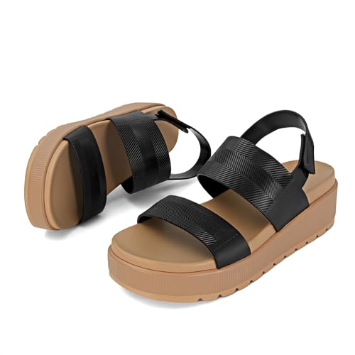 MICIFA Platform Sandals for Women Flatform Water Sandals Open Toe Wedge Comfortable Waterproof Summer Walking Beach Dressy Trendy Shoes2