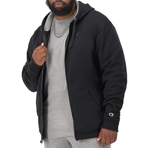 Champion mens Zip-up Hoodie, Comfortable Zip-up Hoodie Sweatshirt for Men (Reg. Or Big & Tall)
