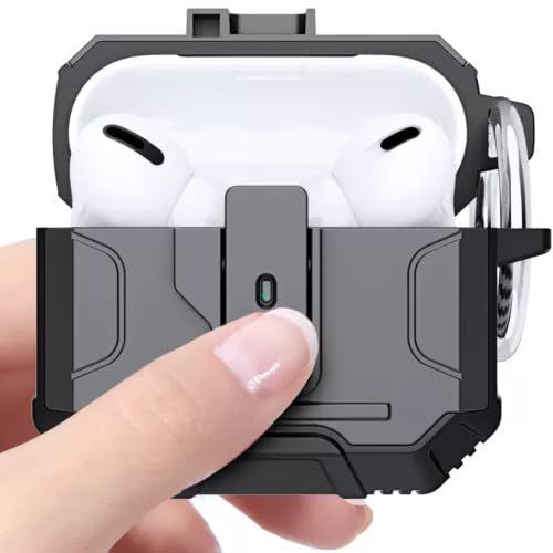 Coque AirPods 4 silicone rigide bleu pour le sport et trajets - 3