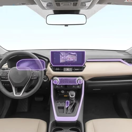 Film protection console Toyota RAV4 2020-2023 anti-rayures transparent