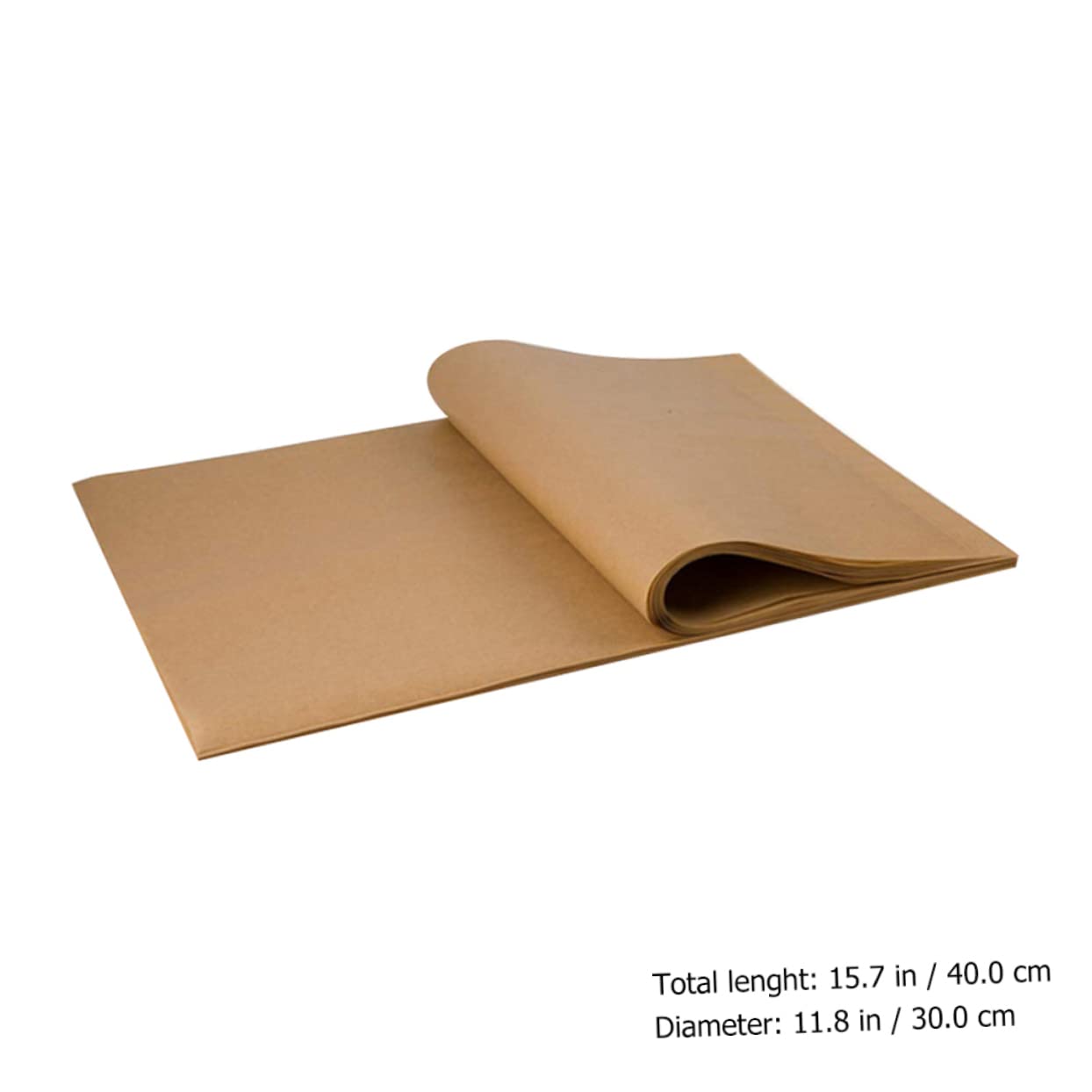 DECHOUS Carta da Forno Antiaderente per Barbecue e Friggitrice ad Aria, 200 Pezzi Marrone in Polpa di Legno, Resistente ad Alte Temperature e Assorbi Olio per Cottura e Barbecue