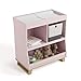 Storkcraft Modern Nursery Changing Table Dresser (Blush with Driftwood) – GREENGUARD Gold Certified, Baby Dresser with Changing Table Top