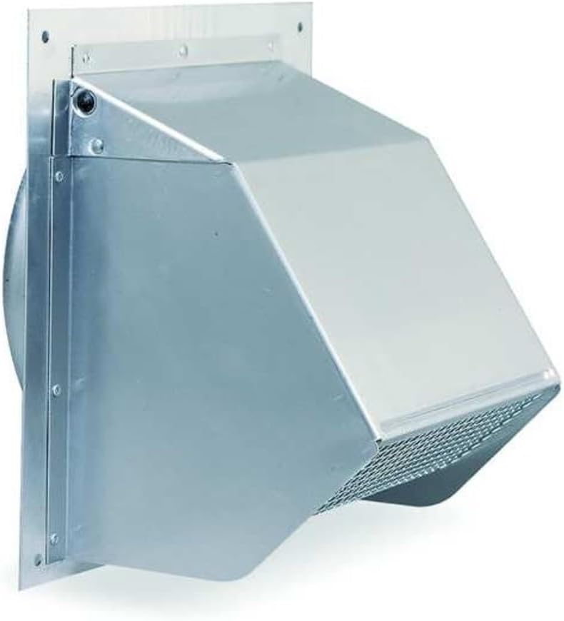 Broan 641 Wall Cap for 6" Round Duct for Range Hoods and Bath Ventilation Fans