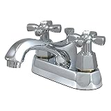 kingston hx318c10fbk2/16 Acabado de calidad superior. Kingston Brass KS426 HX Homestead - Grifo de lavabo con sistema de desagüe de 10,16 cm, KS4261HX