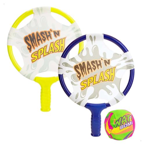 ColorBaby Aqua World Set de Tenis para niños con Bola de Espuma, 2 Raquetas, Fácil Agarre, Mi Primer Juego, +3 años, Juguetes Exterior, para la Playa o el jardín, Juegos Infantiles (47681)
