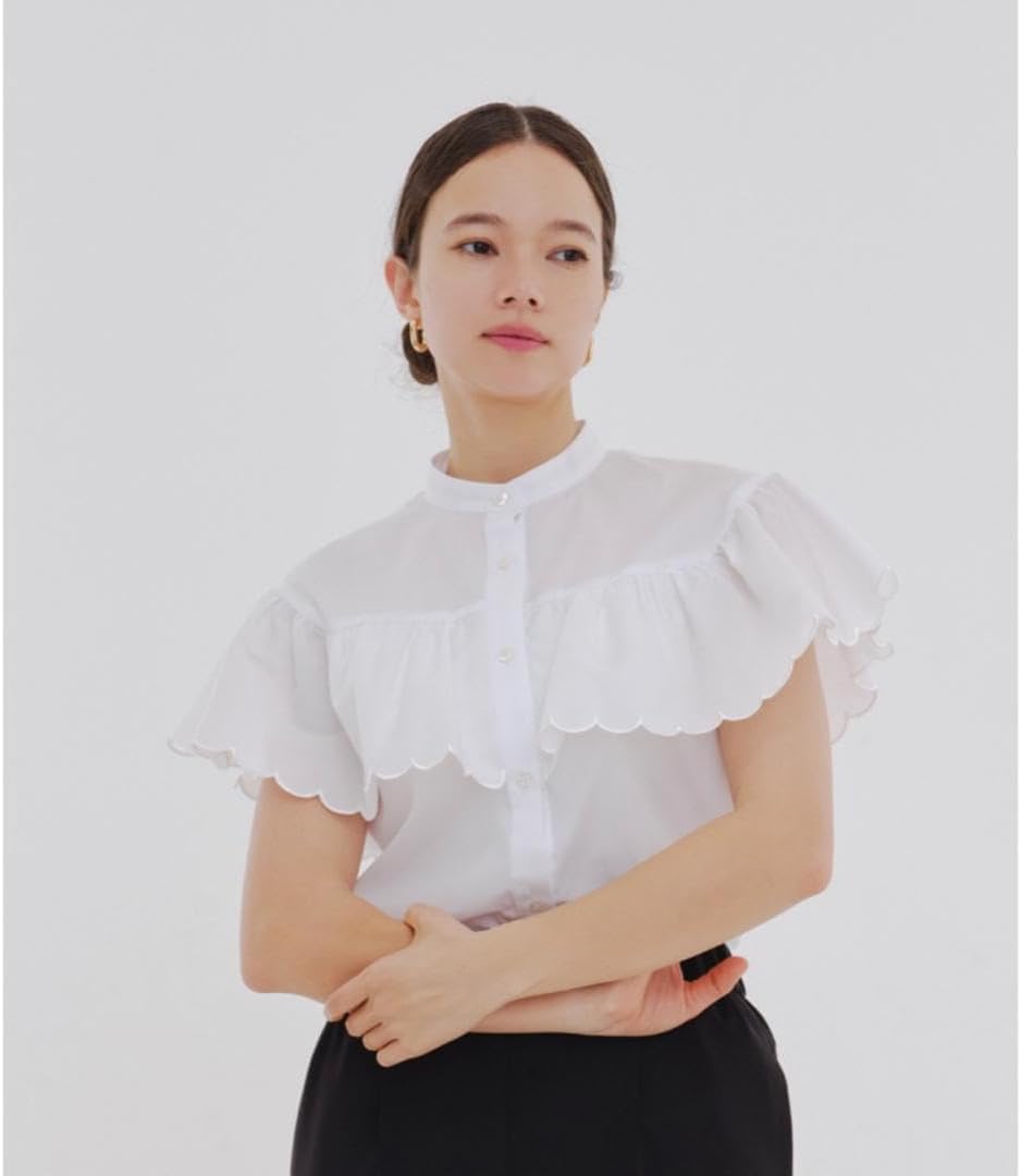 極 yori スカラップブラウス クリーニング済み