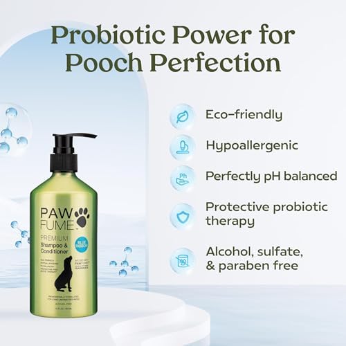 PAWFUME Dog Shampoo and Conditioner, Blue Ribbon, 1-Pack - 2
