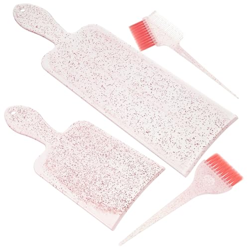 MAGICLULU Kit para Teñir el Cabello 4 Piezas Pincel, Peine para Teñir y Paleta para Mechas, Herramientas Profesionales para Salón y Uso Doméstico, Accesorio Compacto y Reutilizable