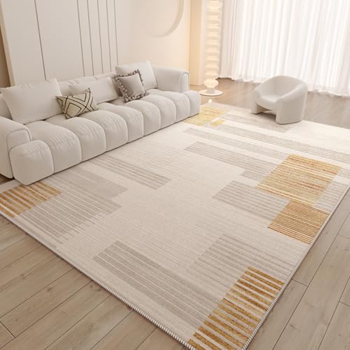 Tapis géométrique moderne lavable en machine avec dossier antidérapant sécurisé - 2