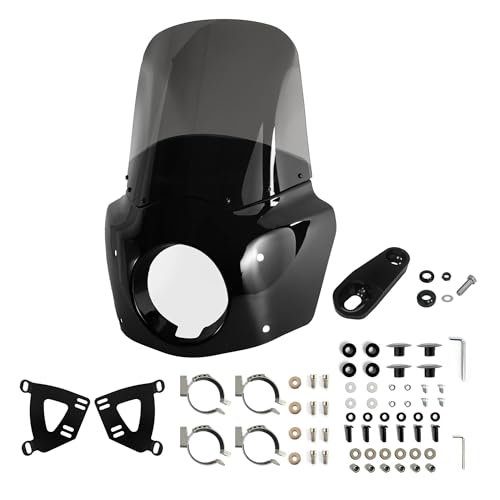 Aileron latéral carénage pour Sportster 883 et XL1200 déflecteur de vent 15 pouces noir