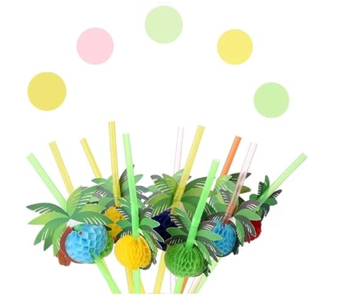 20 pitillos plásticos desechables ajustables para beber miniatura 3