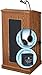 Oklahoma Sound M711-MO/LWM-7 The Prestige Mobile Lectern with Wireless Microphone Headset and Rechargeable Battery, Medium Oak; 50 Watts Power; Flexible Gooseneck Arm and Digital Time Piece