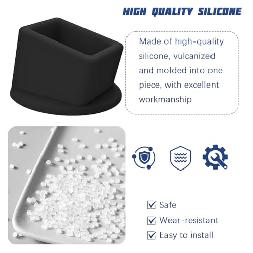 Image of Bittwee Seat Belt Buckle Holder Car Seatbelt Fixer, Black | Silicone construction, soft contact feel, anti-slip surface, easy daily access, auto accessories
