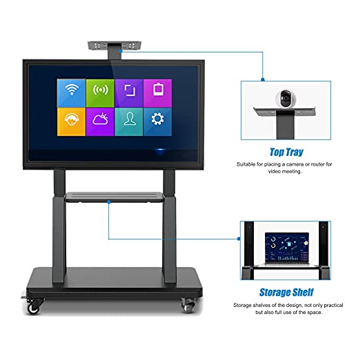 Soporte móvil universal para TV con ruedas y altura ajustable miniatura 7