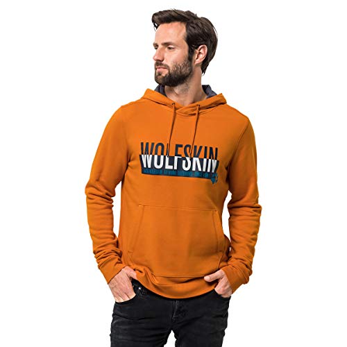 Preisvergleich Produktbild Jack Wolfskin Herren Slogan Hoody Pullover, Desert orange, M