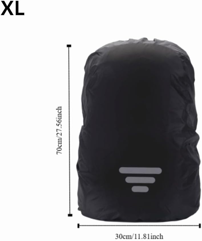 Water Proof Backpack Rain Cover with Reflective Strap Lightweight Oxford Cloth Rucksack Protector for Cycling, Hiking, Mountaineering