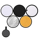 reflector circular 1000w Diseño Del Producto: 5 colores: dorado, plateado, blanco, negro y translúcido, adecuado para diferentes necesidades fotográficas.