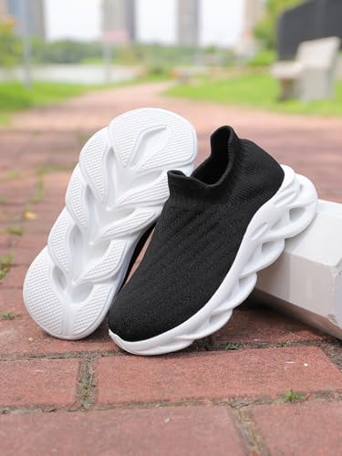Women's Walking Shoes Fashion Comfortable Streetwear Knit Sneakers3
