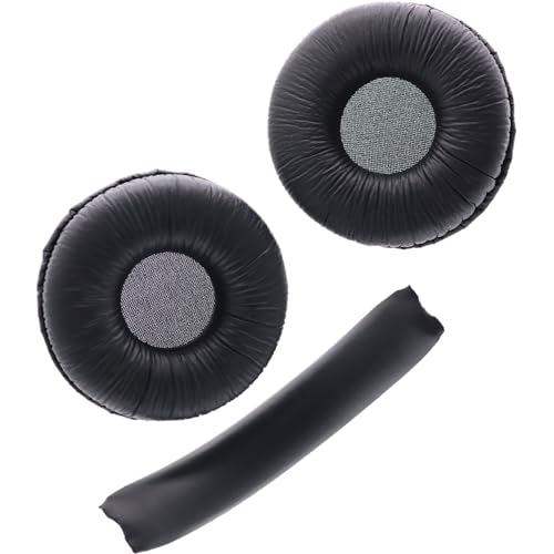 Deal4GO Original Headphone Earpads w/Headband Cover Cushion Replacement for JBL Tune 500 510 520 560 590 Headset Earmuff (Black)