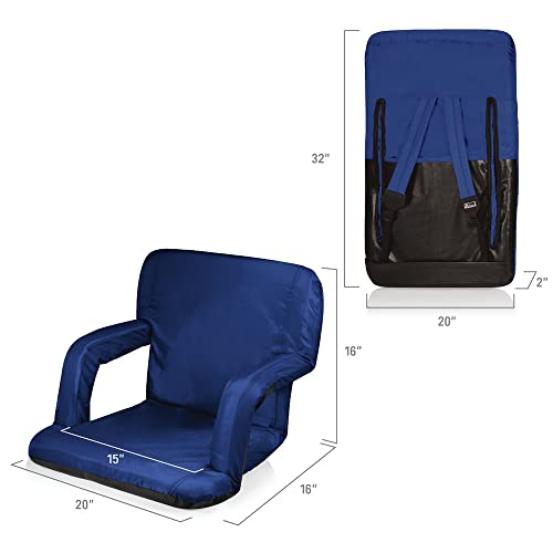 Image of Picnic TIME NCAA Cal Bears Ventura Reclining Stadium Seat with Back Support - Bleacher Seat - Beach Floor Chair