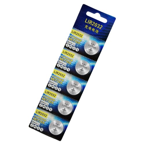 5 pilas recargables LIR2032 de 3,6 V, sistema de entrada remota sin llave