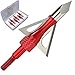 Maifield Archery Broadheads 100 Grain Bowhunting Arrow Head 3 Fixed Blades 6 Pack for Small Game Crossbows and Compound Bow Arrows