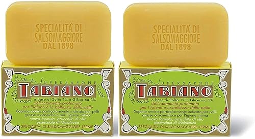 Superjabón de azufre Tabiano, 2 unidades de 125 g