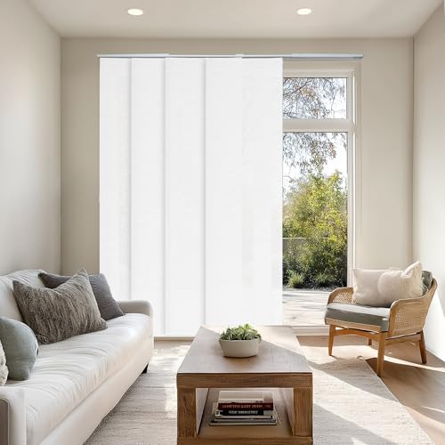 CHICOLOGY Panel Track Blinds for Sliding Glass Door, Adjustable Track for Patio Entry, Large...